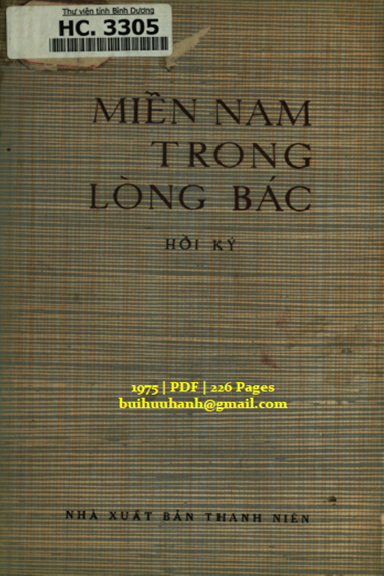 Miền Nam Trong Lòng Bác (NXB Thanh Niên 1975) - Thanh Hải, 226 Trang