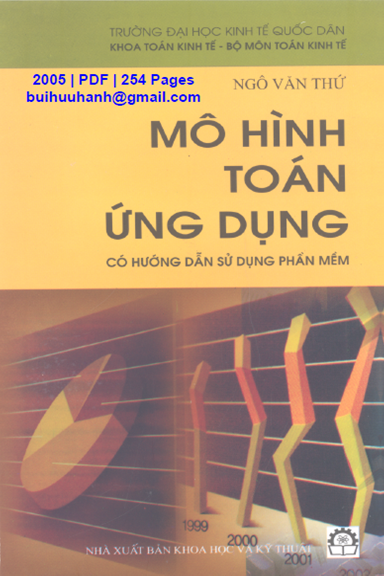 Mô Hình Toán Ứng Dụng (NXB Khoa Học Kỹ Thuật 2005) - Ngô Văn Thứ, 254 Trang