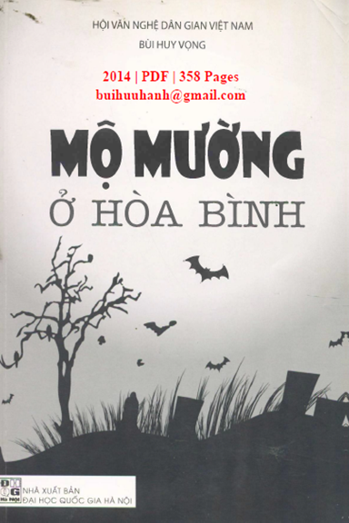 Mộ Mường Ở Hòa Bình (NXB Đại Học Quốc Gia 2014) - Bùi Huy Vọng, 358 Trang