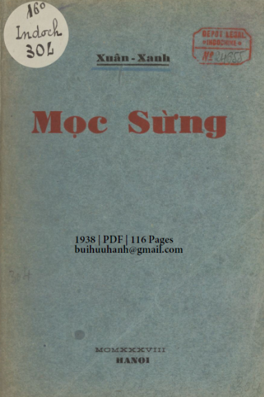 Mọc Sừng (NXB Thụy Ký 1938) - Xuân Xanh, 116 Trang