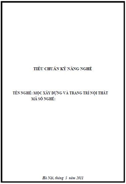 Mộc Xây Dựng Và Trang Trí Nội Thất (NXB Hà Nội 2011) - Nguyễn Văn Tuân, 333 Trang