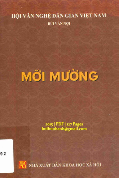 Mỡi Mường (NXB Khoa Học Xã Hội 2015) - Bùi Văn Nợi, 127 Trang