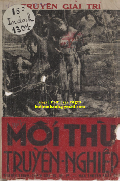 Mối Thù Truyền Nghiệp (NXB Hàn Thuyên 1942) - Bùi Duy Phồn, 132 Trang