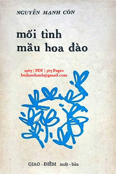 Mối Tình Mầu Hoa Đào (NXB Giao Điểm 1965) - Nguyễn Mạnh Côn, 370 Trang
