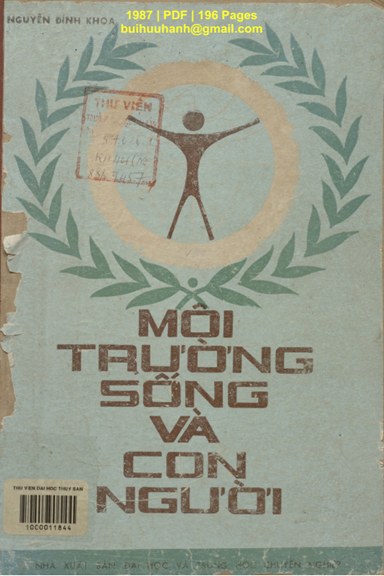 Môi Trường Sống Và Con Người (NXB Đại Học 1987) - Nguyễn Đình Khoa, 196 Trang