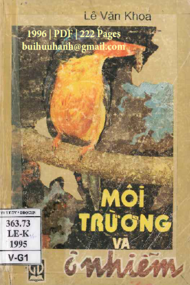 Môi Trường Và Ô Nhiễm (NXB Giáo Dục 1996) - Lê Văn Khoa, 222 Trang