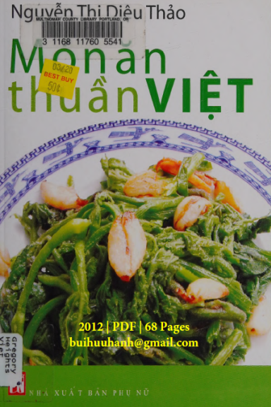 Món Ăn Thuần Việt-60 Món Xào, Gỏi (NXB Phụ Nữ 2012) - Nguyễn Thị Diệu Thảo, 68 Trang