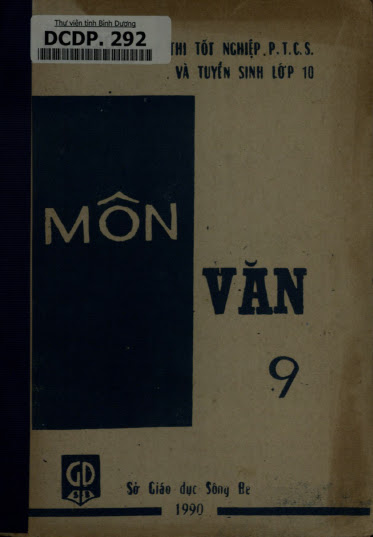 Môn Tiếng Việt-Văn 9 (NXB Giáo Dục 1990) - Nhiều Tác Giả, 42 Trang