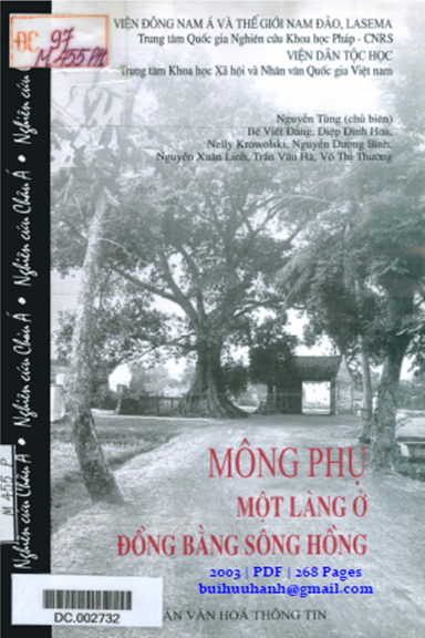 Mông Phụ-Một Làng Ở Đồng Bằng Sông Hồng (NXB Văn Hóa Thông Tin 2003) - Nguyễn Tùng, 268 Trang