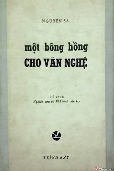 Một Bông Hồng Cho Văn Nghệ (NXB Trình Bày 1967) - Nguyên Sa, 186 Trang