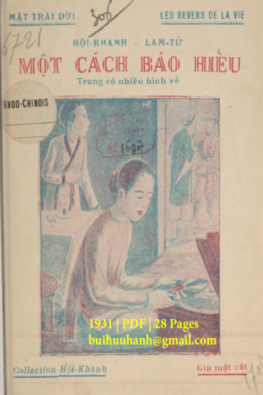 Một Cách Báo Hiếu (NXB Đức Lưu Phương 1931) - Hội Khanh, 28 Trang