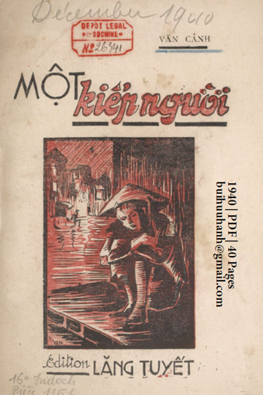 Một Kiếp Người (NXB Lăng Tuyết 1940) - Văn Cảnh, 40 Trang
