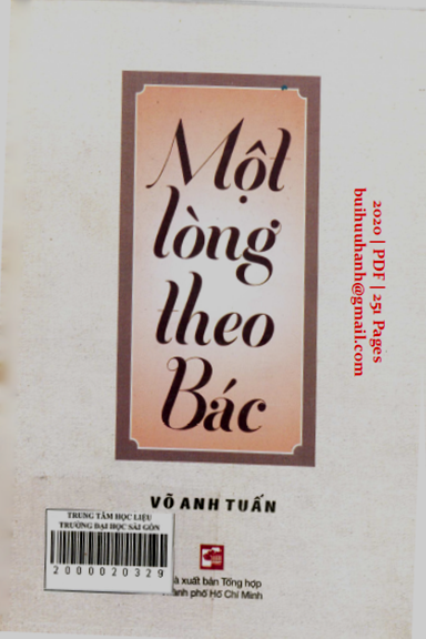 Một Lòng Theo Bác (NXB Tổng Hợp 2020) - Võ Anh Tuấn, 239 Trang