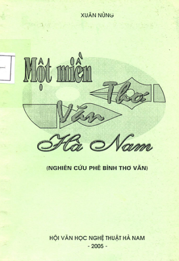 Một Miền Thơ Văn Hà Nam (NXB Hà Nam 2005) - Xuân Nùng, 166 Trang