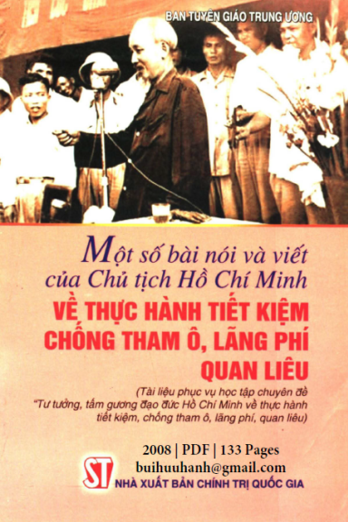 Một Số Bài Nói Và Viết Của Chủ Tịch Hồ Chí Minh Về Thực Hành Tiết Kiệm Chống Tham Ô, Lãng Phí
