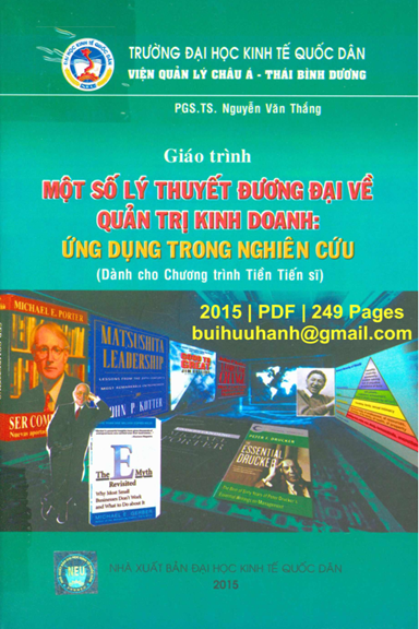 Một Số Lý Thuyết Đương Đại Về Quản Trị Kinh Doanh-Ứng Dụng Trong Nghiên Cứu - Nguyễn Văn Thắng