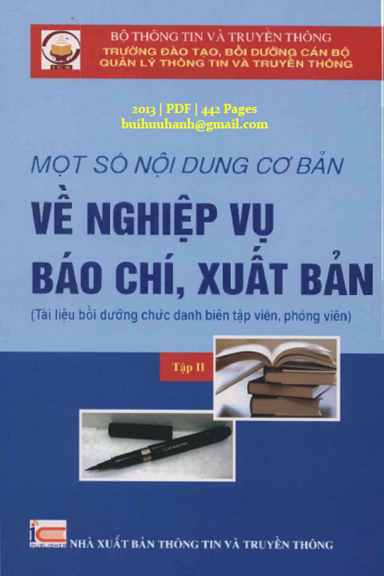 Một Số Nội Dung Cơ Bản Về Nghiệp Vụ Báo Chí, Xuất Bản Tập 2 - Nguyễn Thị Trường Giang, 442 Trang
