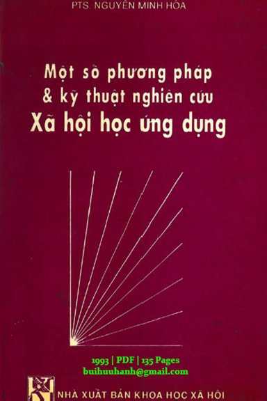 Một Số Phương Pháp Và Kỹ Thuật Nghiên Cứu Xã Hội Học Ứng Dụng - Nguyễn Minh Hòa, 135 Trang