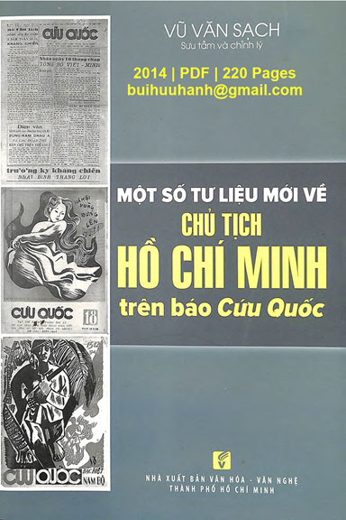 Một Số Tư Liệu Mới Về Chủ Tịch Hồ Chí Minh Trên Báo Cứu Quốc - Vũ Văn Sạch, 220 Trang