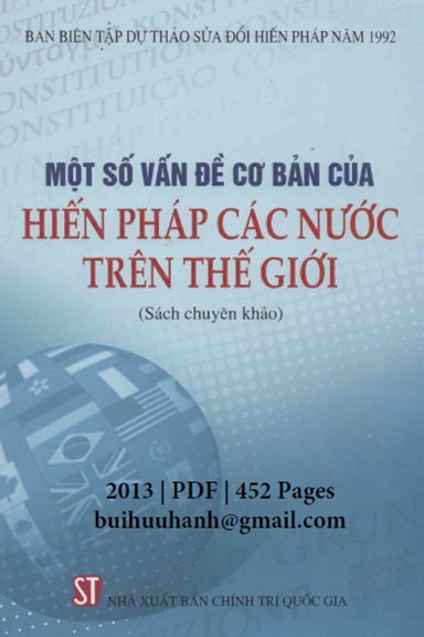 Một Số Vấn Đề Cơ Bản Của Hiến Pháp Các Nước Trên Thế Giới (NXB Chính Trị 2013) - Phan Trung Lý
