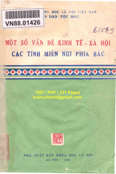 Một Số Vấn Đề Kinh Tế-Xã Hội Các Tỉnh Miền Núi Phía Bắc (NXB Khoa Học Xã Hội 1987) - Bế Viết Đảng