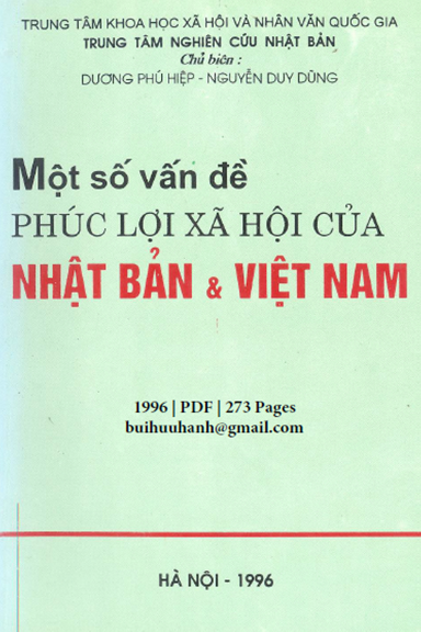 Một Số Vấn Đề Về Phúc Lợi Xã Hội Của Nhật Bản Và Việt Nam (NXB Hà Nội 1996) - Dương Phú Hiệp