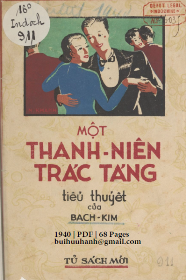 Một Thanh Niên Trác Táng (NXB Minh Phương 1940) - Bạch Kim, 68 Trang