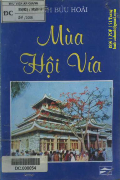 Mùa Hội Vía (NXB Văn Nghệ 1996) - Trịnh Bửu Hoài, 71 Trang