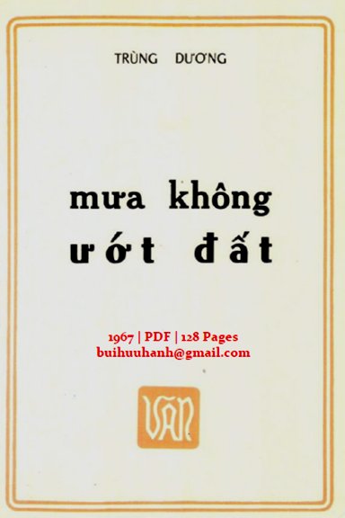 Mưa Không Ướt Đất (NXB Văn 1967) - Trùng Dương, 128 Trang