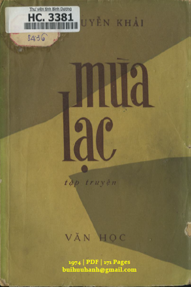 Mùa Lạc (NXB Văn Học 1974) - Nguyễn Khải, 171 Trang