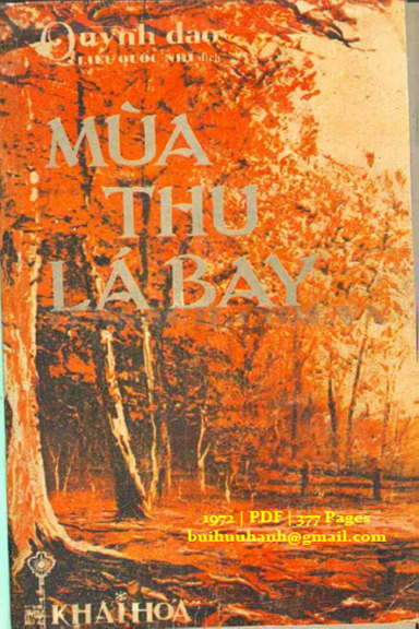 Mùa Thu Lá Bay (NXB Khai Hóa 1972) - Quỳnh Dao, 377 Trang