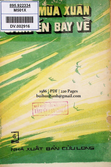 Mùa Xuân Chim Én Bay Về (NXB Cửu Long 1986) - Huỳnh Như Phương, 220 Trang