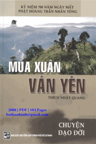 Mùa Xuân Vân Yên (NXB Tổng Hợp 2008) - Thích Nhật Quang, 104 Trang