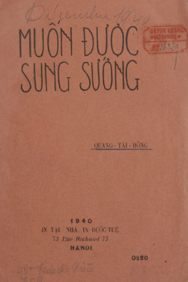 Muốn Được Sung Sướng (NXB Đuốc Tuệ 1940) - Quang Tài Hồng, 36 Trang