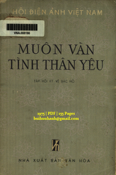 Muôn Vàn Tình Thân Yêu (NXB Văn Hóa 1975) - Hà Huy Giáp, 155 Trang