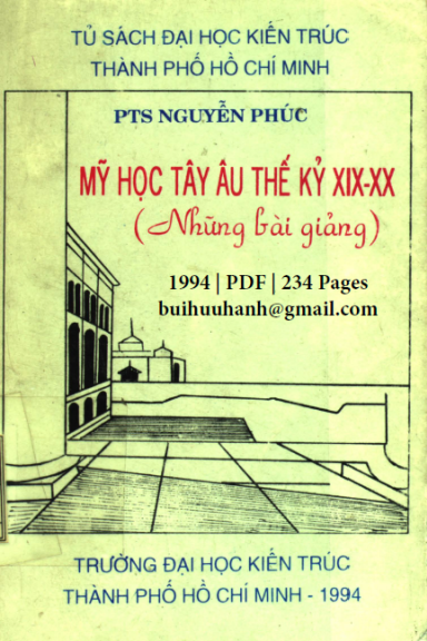 Mỹ Học Tây Âu Thế Kỷ XIX-XX (NXB Tổng Hợp 1994) - Nguyễn Phúc, 234 Trang