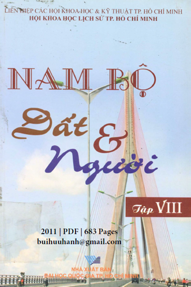 Nam Bộ Đất Và Người Tập 8 (NXB Đại Học Quốc Gia 2011) - Võ Văn Sen, 683 Trang