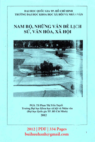Nam Bộ, Những Vấn Đề Lịch Sử, Văn Hóa, Xã Hội (NXB Đại Học Quốc Gia 2012) - Phan Thị Yến Tuyết