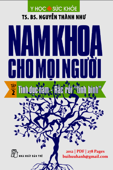 Nam Khoa Cho Mọi Người Tập 2-Tình Dục Nam (NXB Trẻ 2012) - Nguyễn Thành Như, 278 Trang