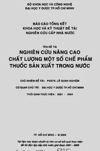 Nâng Cao Chất Lượng Chế Phẩm Thuốc Trong Nước - Pgs. Ts. Lê Quan Nghiệm, 336 Trang