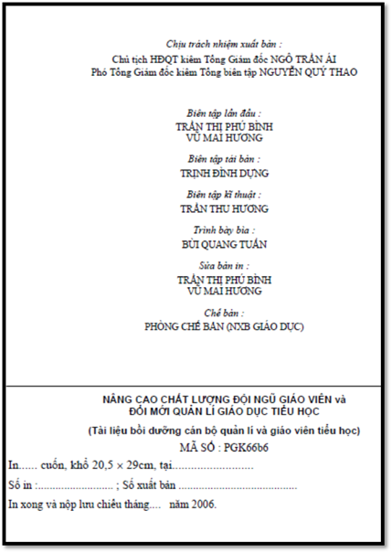 Nâng Cao Chất Lượng Đội Ngũ Giáo Viên Và Đổi Mới Quản Lí Giáo Dục Tiểu Học - Đặng Huỳnh Mai