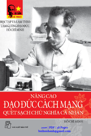 Nâng Cao Đạo Đức Cách Mạng Quét Sạch Chủ Nghĩa Cá Nhân (NXB Trẻ 2007) - Hồ Chí Minh, 56 Trang