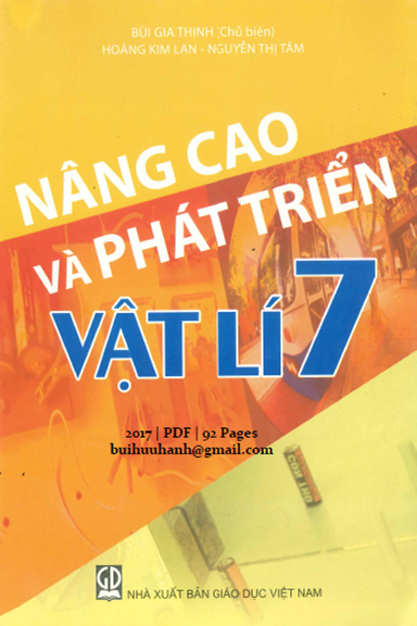Nâng Cao Và Phát Triển Vật Lí 7 (NXB Giáo Dục 2017) - Bùi Gia Thịnh, 92 Trang