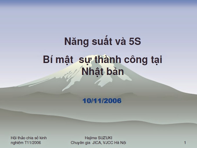 Năng Suất và 5S - Bí Mật Thành Công Tại Nhật Bản - Hajime SUZUKI, 83 Trang