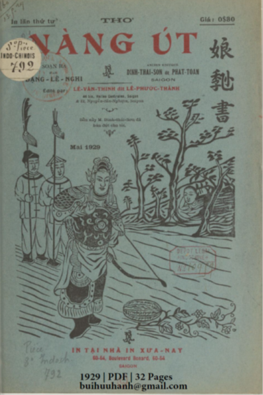 Nàng Út (NXB Xưa Nay 1929) - Đặng Lễ Nghi, 32 Trang