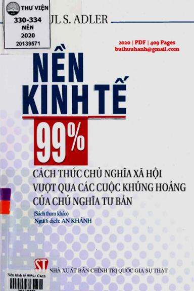 Nền Kinh Tế 99% (NXB Chính Trị 2020) - Paul S. Adler, 309 Trang
