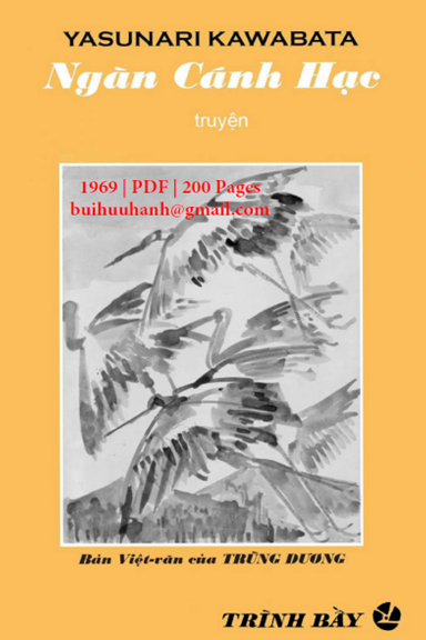 Ngàn Cánh Hạc (NXB Trình Bầy 1969) - Yasunari Kawabata, 200 Trang