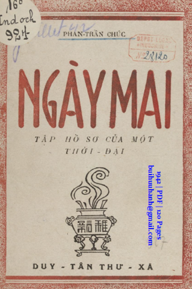 Ngày Mai (NXB Duy Tân Thư Xã 1942) - Phan Trần Chúc, 120 Trang