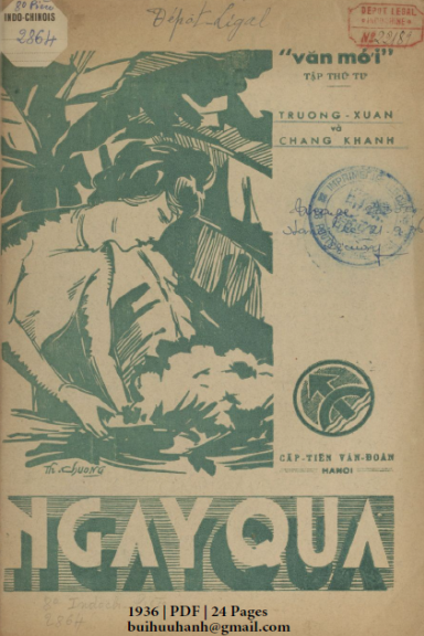 Ngày Qua (NXB Lê Cường 1936) - Trường Xuân, 24 Trang