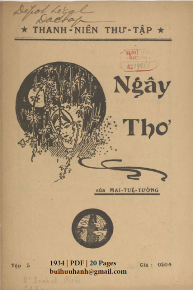 Ngây Thơ (NXB Đắc Lập 1934) - Mai Tuệ Tường, 20 Trang